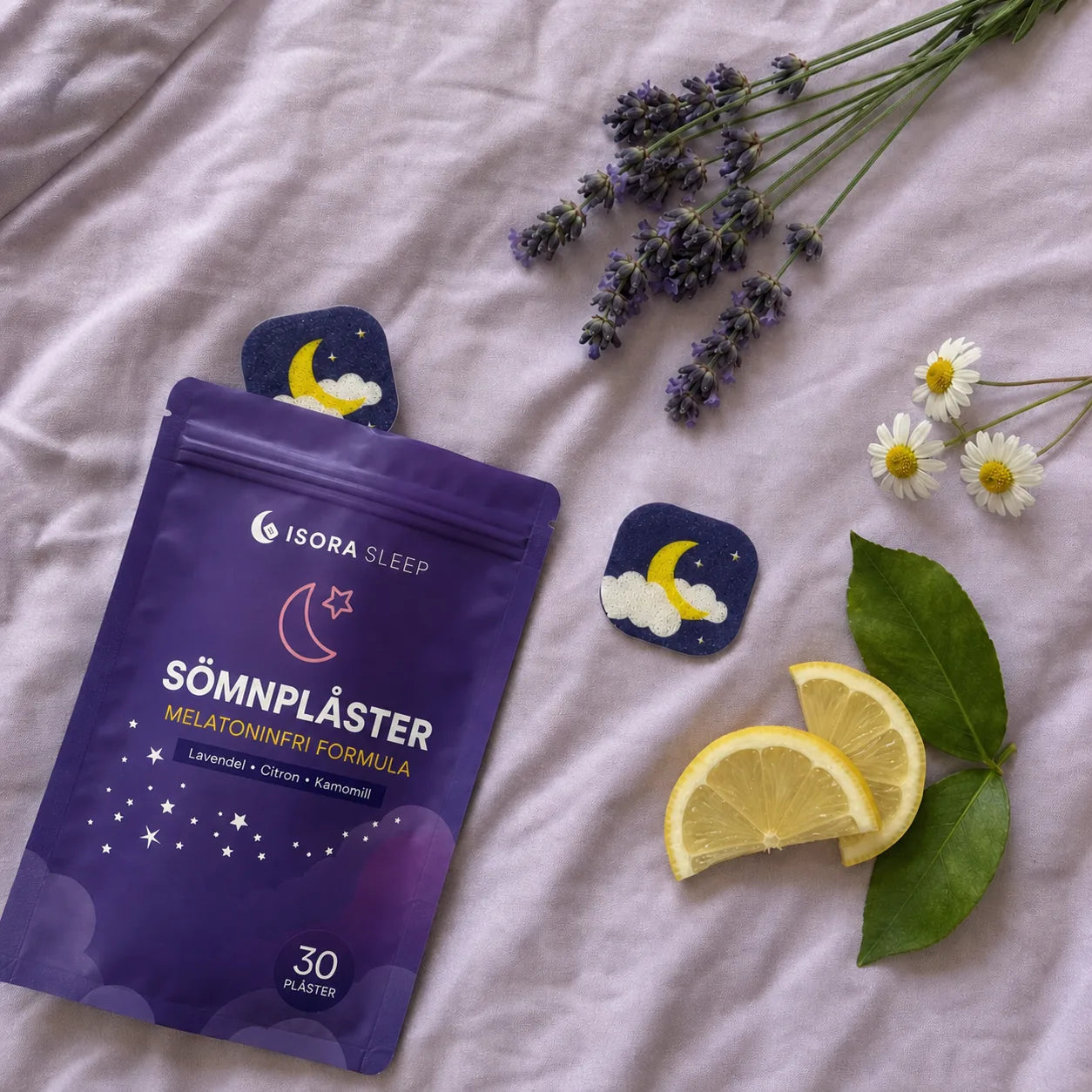 Isora Sömnplåster med lavendel, citron och kamomill